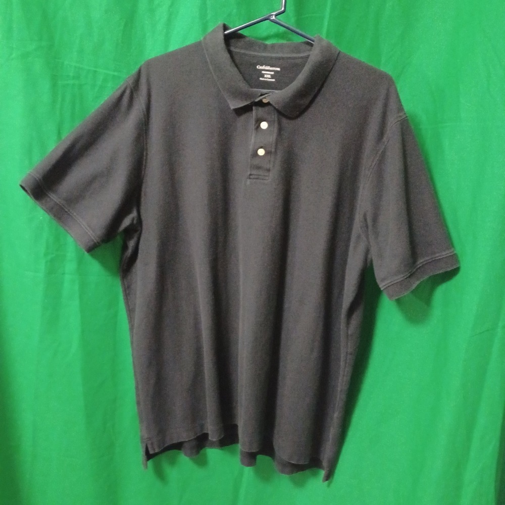 Croft & Barrow Performance Mens XXL Black Short Sleeve Pique Polo 400891590916